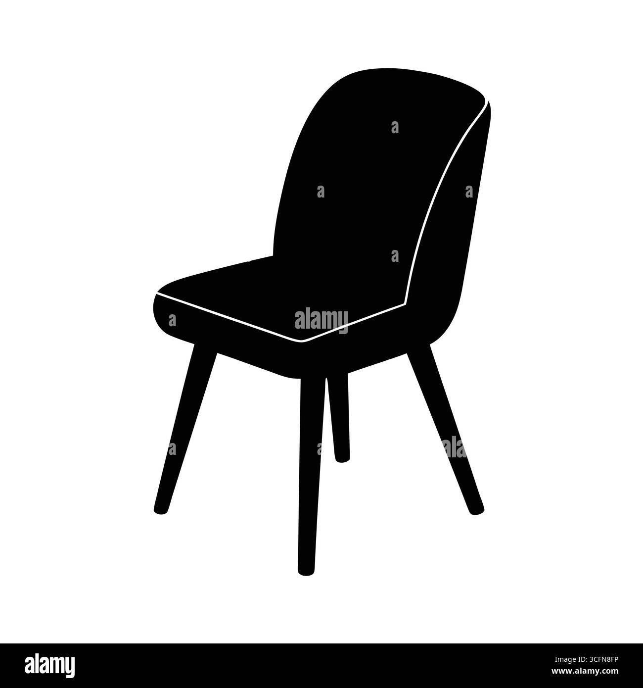 illustration vectorielle d'icône de chaise Illustration de Vecteur