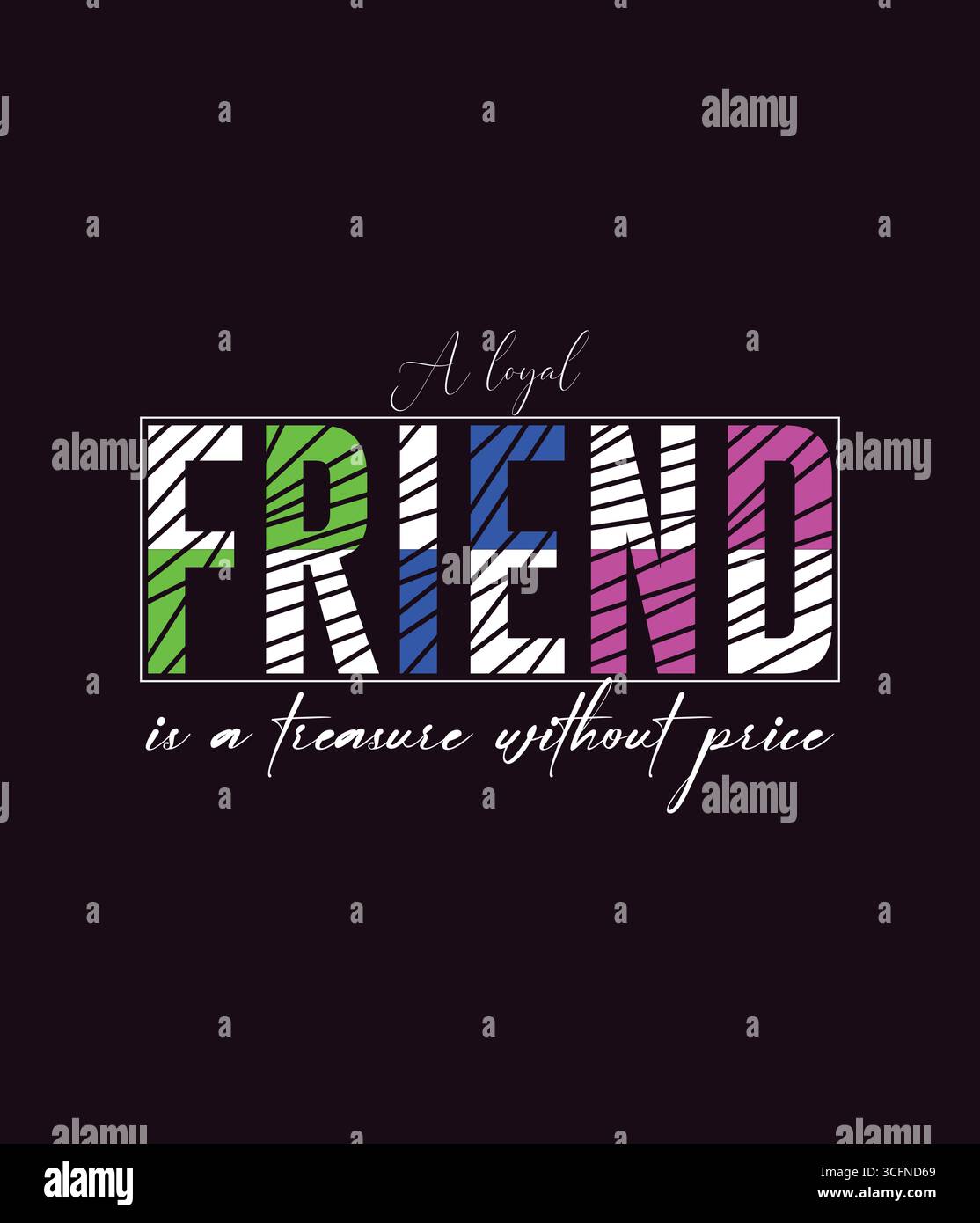 T-shirt Loyal Friend Illustration de Vecteur