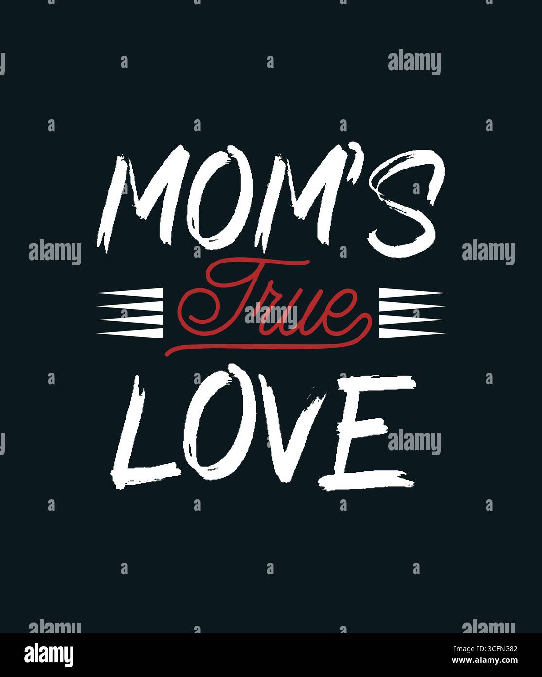 T-shirt True Love de maman Illustration de Vecteur