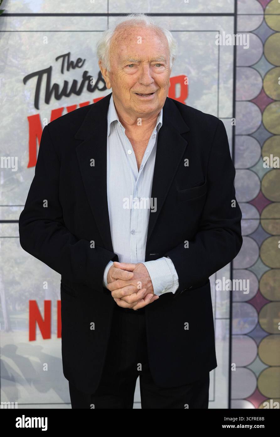 Londres, Royaume-Uni. 21 août 2025. Paul Freeman assiste à la projection du film « The Thursday Murder Club », Londres, Royaume-Uni, 21 août 2025 à l'Odeon luxe, Leicester Square, 20 août 2025 à Londres, Angleterre, Royaume-Uni. Crédit : S.A. / Alamy Live News Banque D'Images