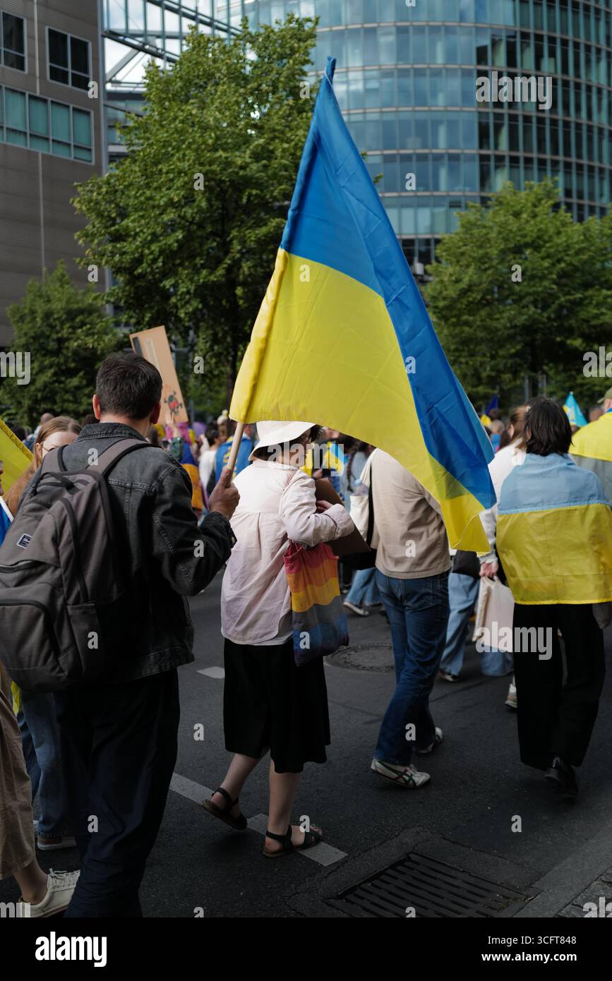 Journée de l'indépendance de l'Ukraine à Berlin 24.08.25 Banque D'Images