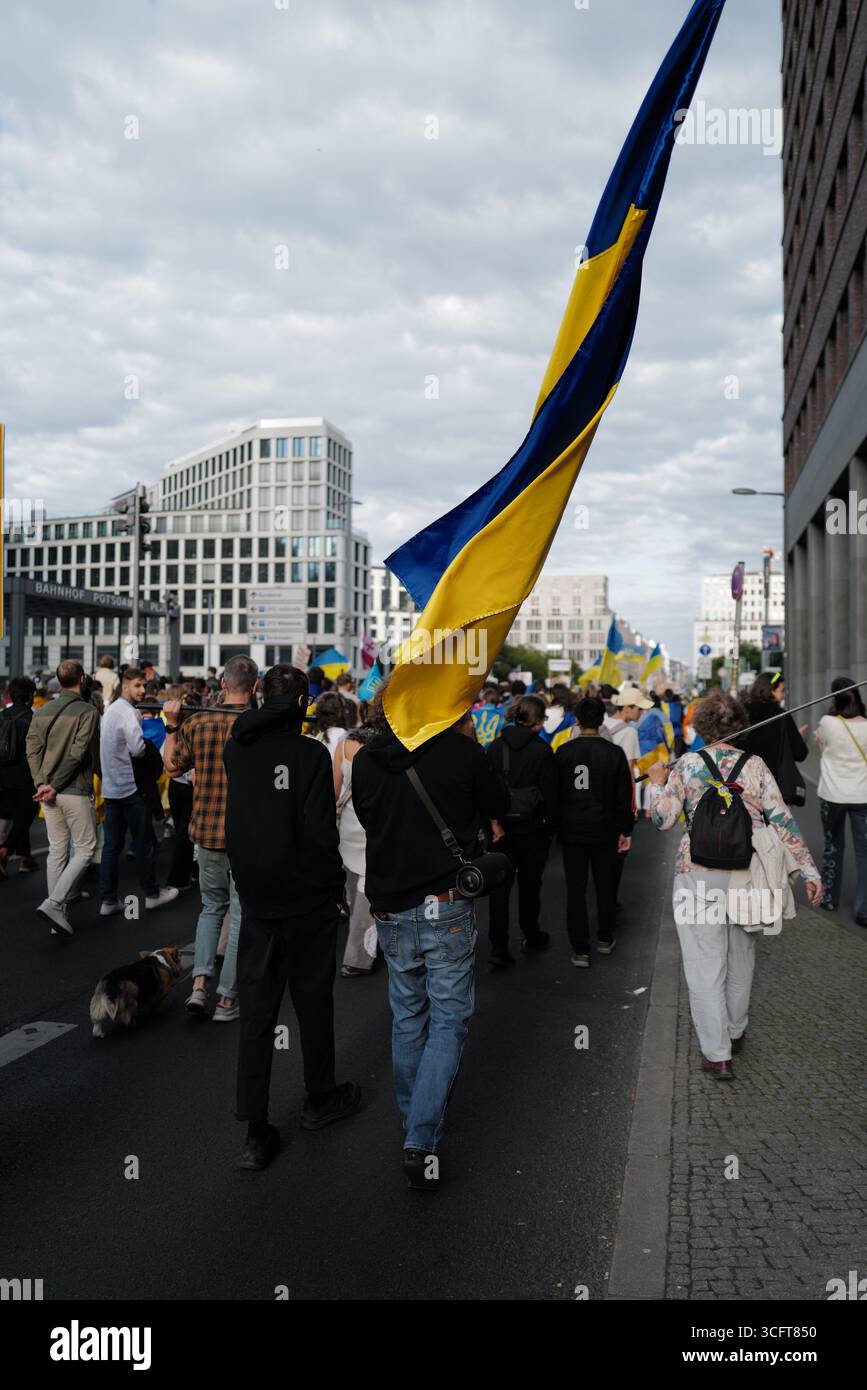 Journée de l'indépendance de l'Ukraine à Berlin 24.08.25 Banque D'Images