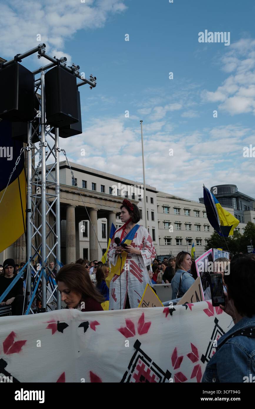 Journée de l'indépendance de l'Ukraine à Berlin 24.08.25 Banque D'Images