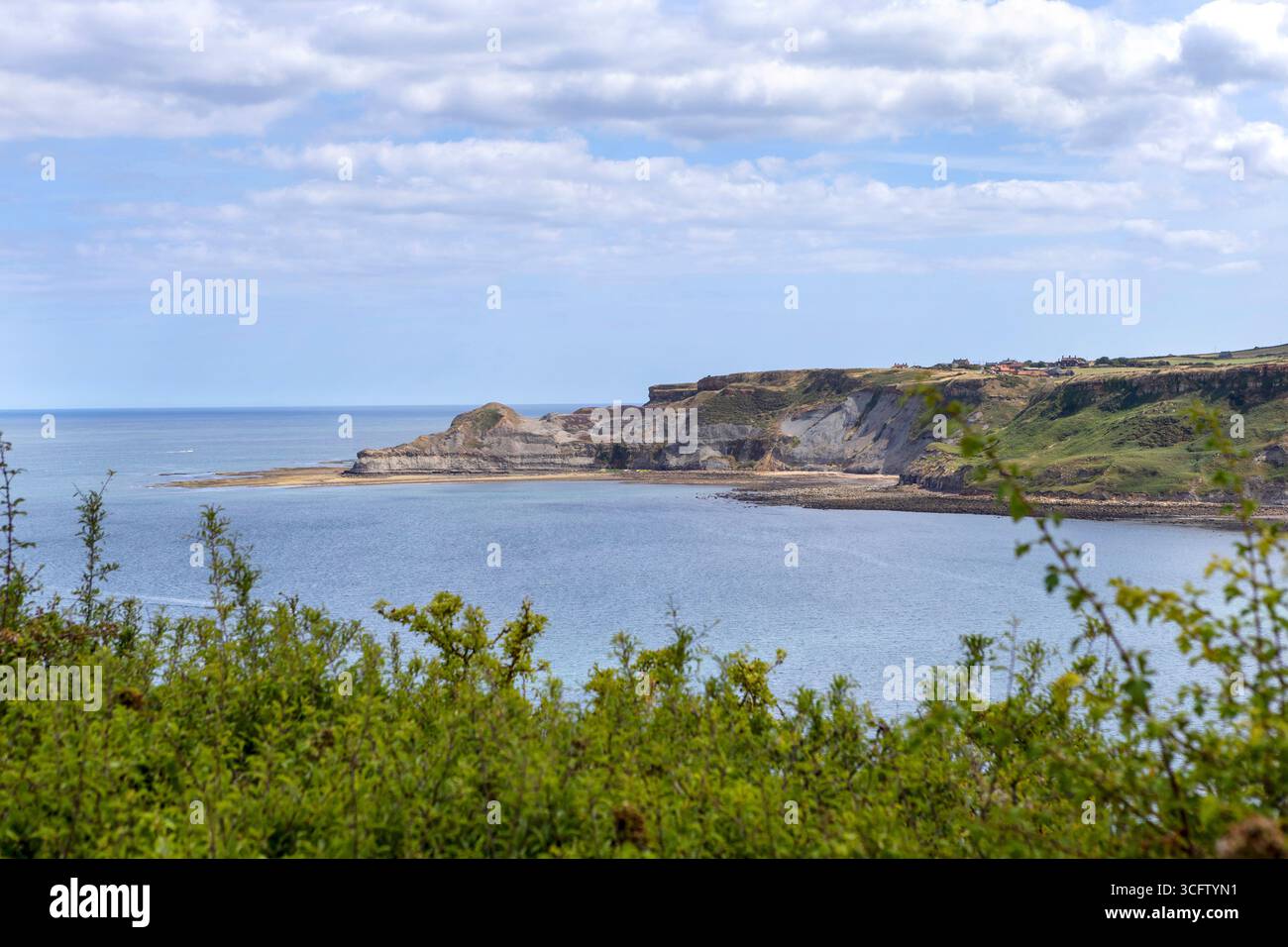 Runswick Bay dans le Yorkshire du Nord, Angleterre Banque D'Images