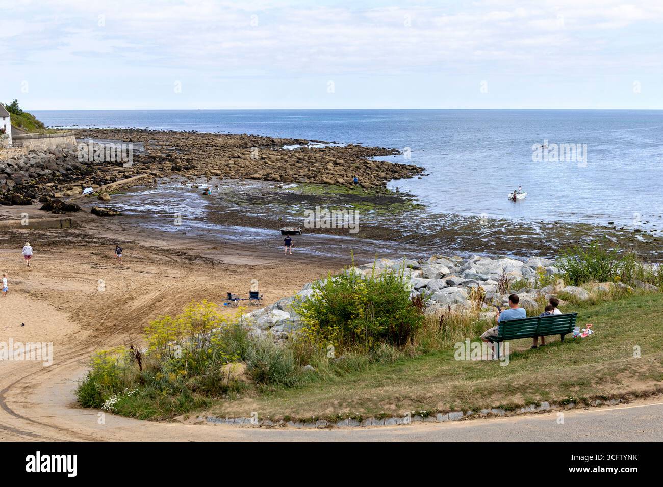 Runswick Bay dans le Yorkshire du Nord, Angleterre Banque D'Images