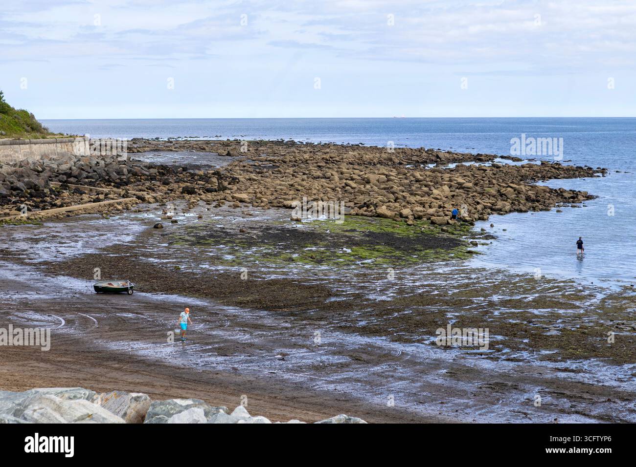 Runswick Bay dans le Yorkshire du Nord, Angleterre Banque D'Images