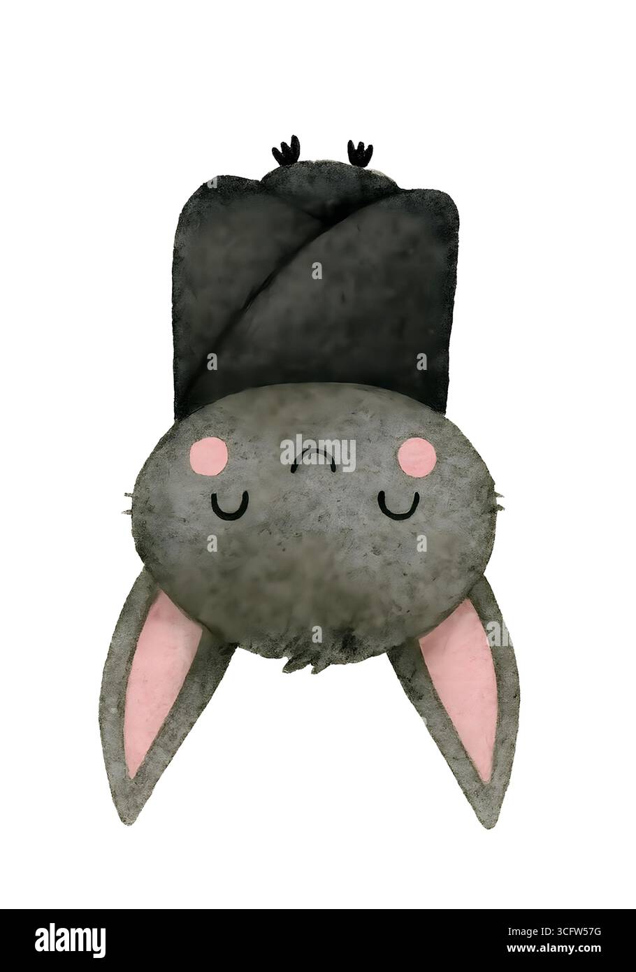 Illustration de personnage mignon d'Halloween, Clipart costume Spooky Kawaii Banque D'Images