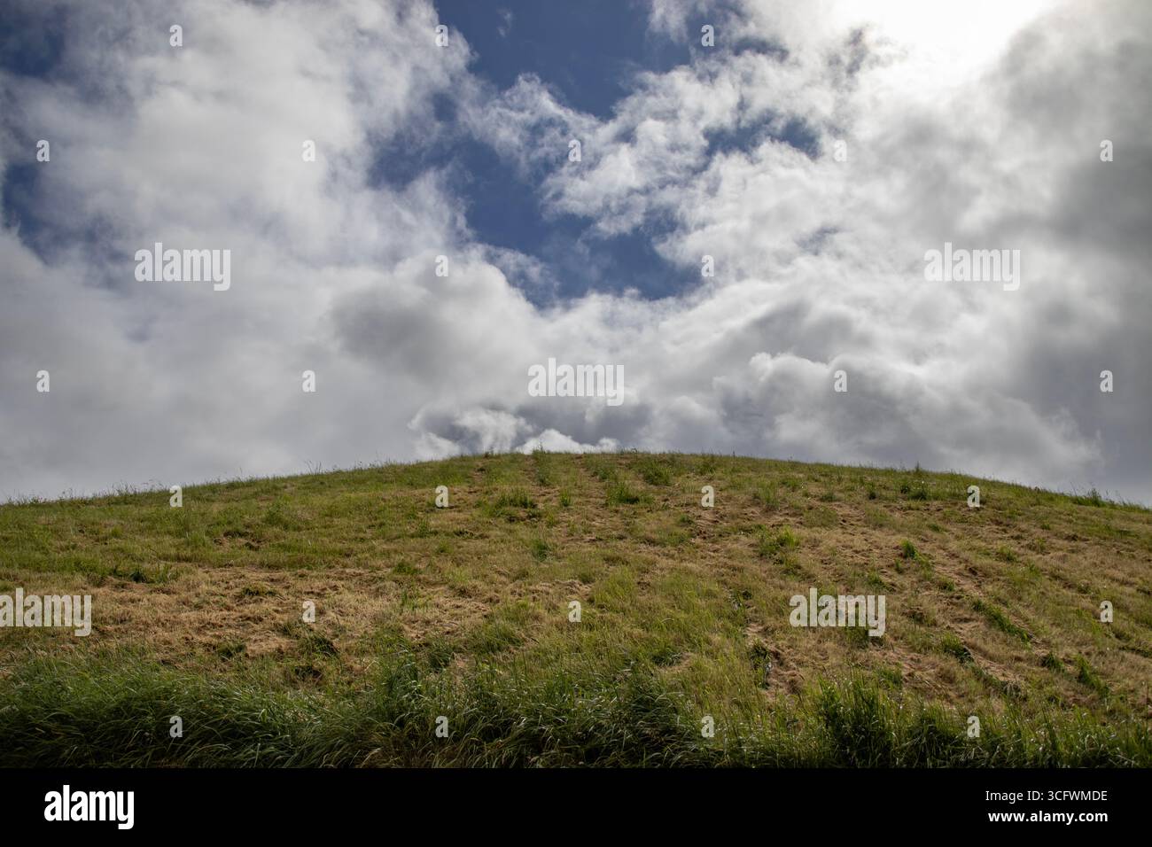 Tombeau de passage à Newgrange, comté de Meath, Irlande. Newgrange est un monument préhistorique, qui fait partie du complexe Brú na Bóinne dans le comté de Meath, en Irlande. Banque D'Images