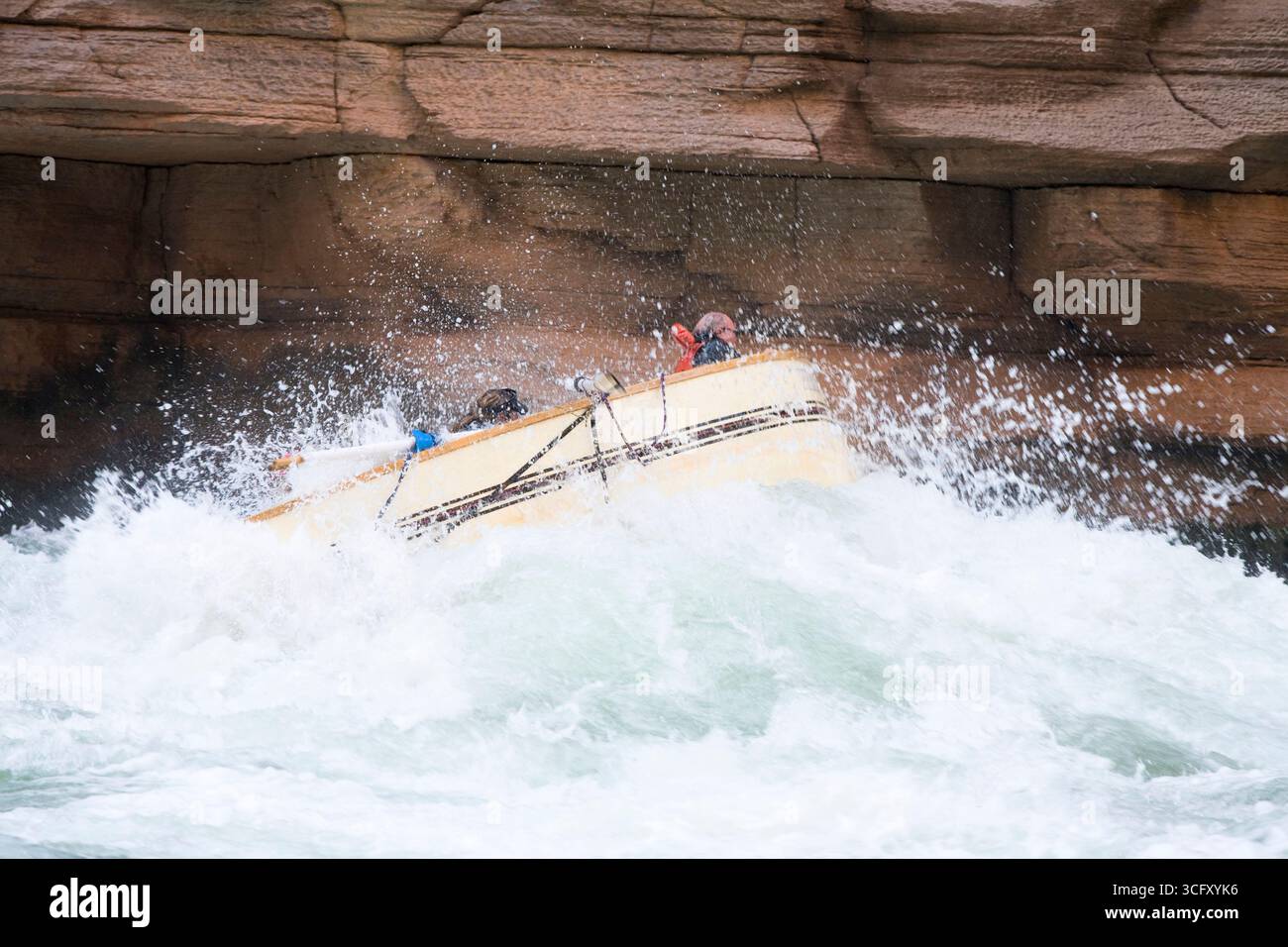 Rafting sur le Grand Canyon. Parc national du Grand Canyon, Arizona. Banque D'Images