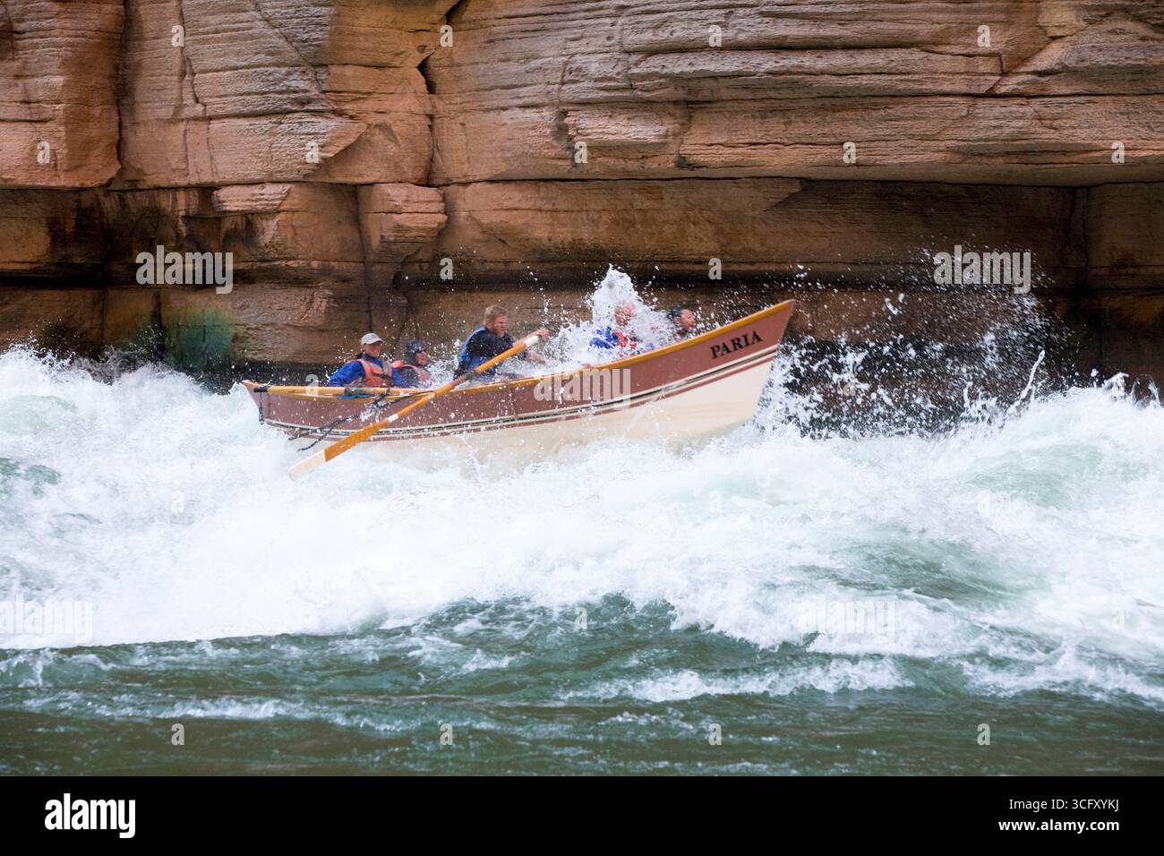 Rafting sur le Grand Canyon. Parc national du Grand Canyon, Arizona. Banque D'Images
