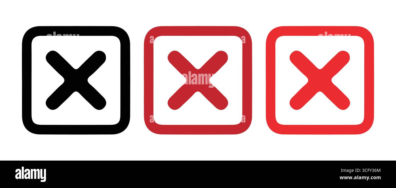 Icônes de coche modernes pour l'illustration vectorielle de listes de contrôle numériques Illustration de Vecteur