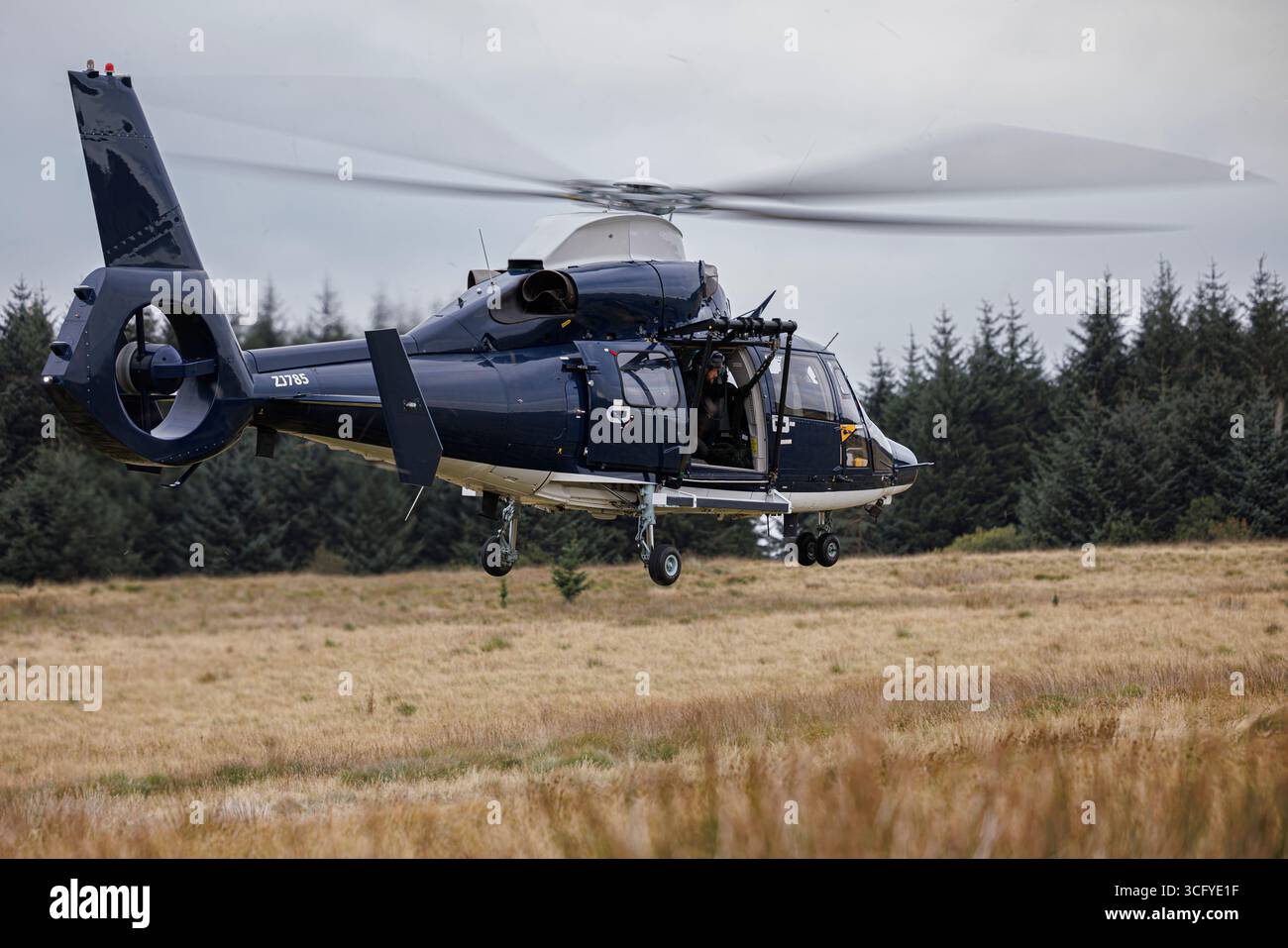 SAS Dauphin binôme travaillant sur SENTA effectuant des manœuvres à bas niveau Banque D'Images
