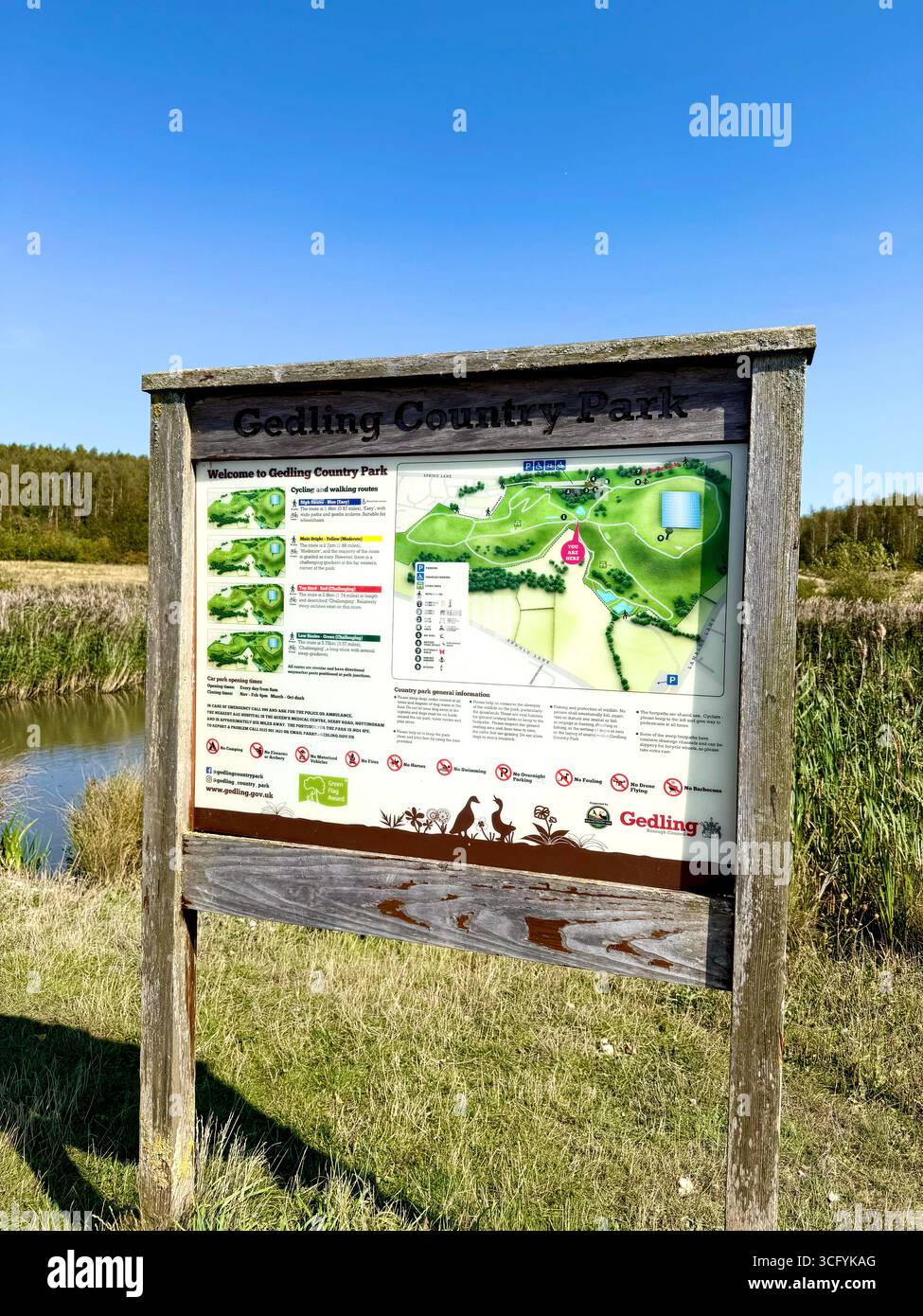 Gedling Country Park, Nottingham, Angleterre, Royaume-Uni Banque D'Images