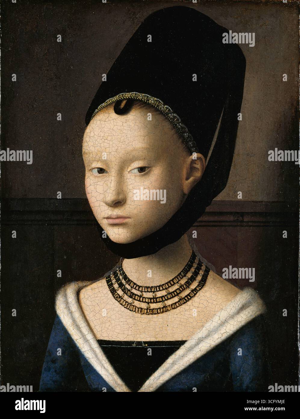 Petrus Christus - Portrait d'une jeune femme - Google Art Project Banque D'Images