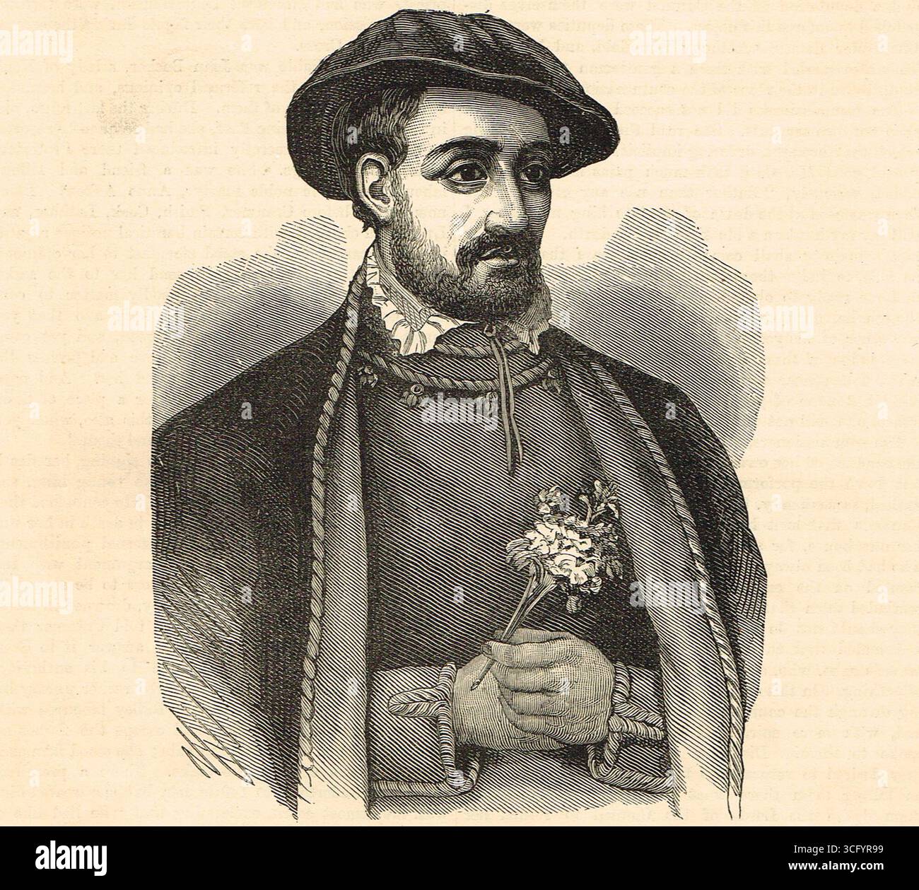 Robert Dudley, 1er comte de Leicester, homme d'État anglais et favori de la reine Elizabeth I. Banque D'Images