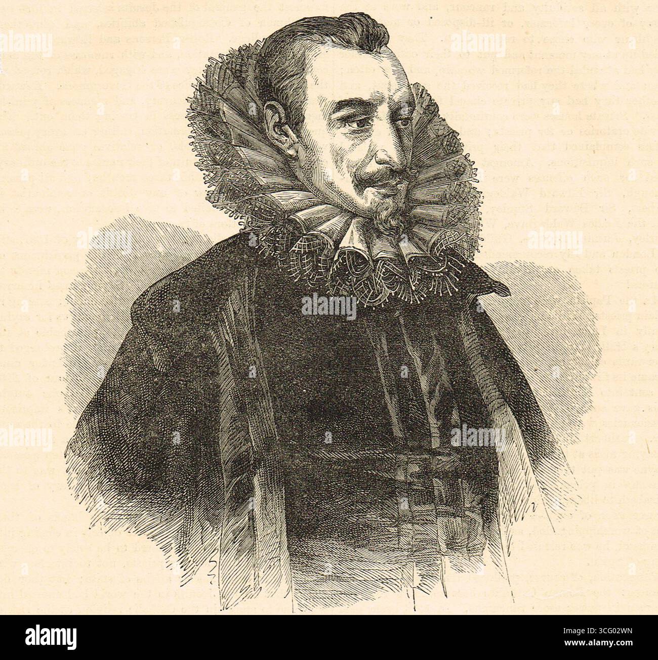 Edmund Spenser, poète anglais surtout connu pour la Faerie Queene Banque D'Images