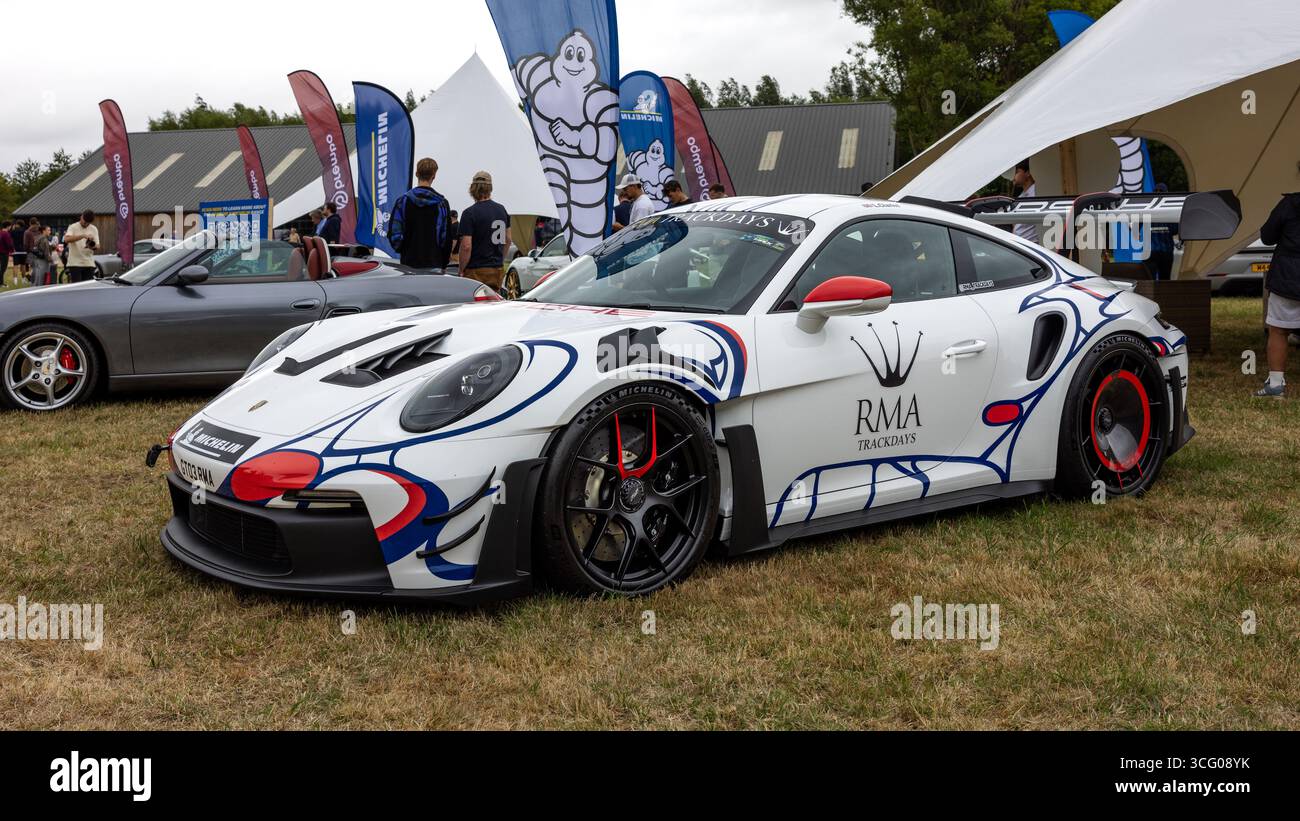 Porsche 911 GT3 RS 2025, exposée au Megaphonics 2025. Banque D'Images