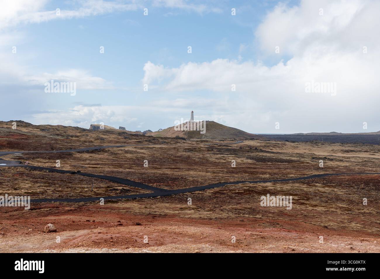 Situé sur les deux rampes de Gunnuhver, Islande et se trouve au cœur du géoparc mondial UNESCO de Reykjanes. Banque D'Images