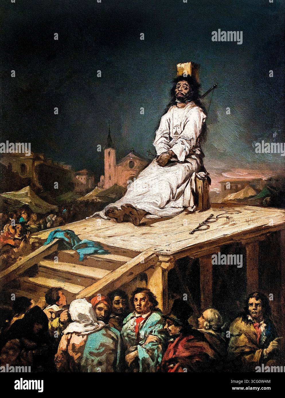 Le Garrot - (L'homme garroté) 1808 Francisco par José de Goya y Lucientes 1746-1828 Espagne Espagnol Musée de Lille France Banque D'Images