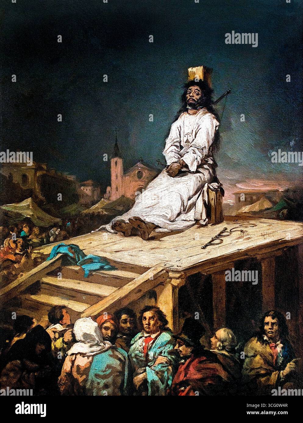Le Garrot - (L'homme garroté) 1808 Francisco par José de Goya y Lucientes 1746-1828 Espagne Espagnol Musée de Lille France Banque D'Images