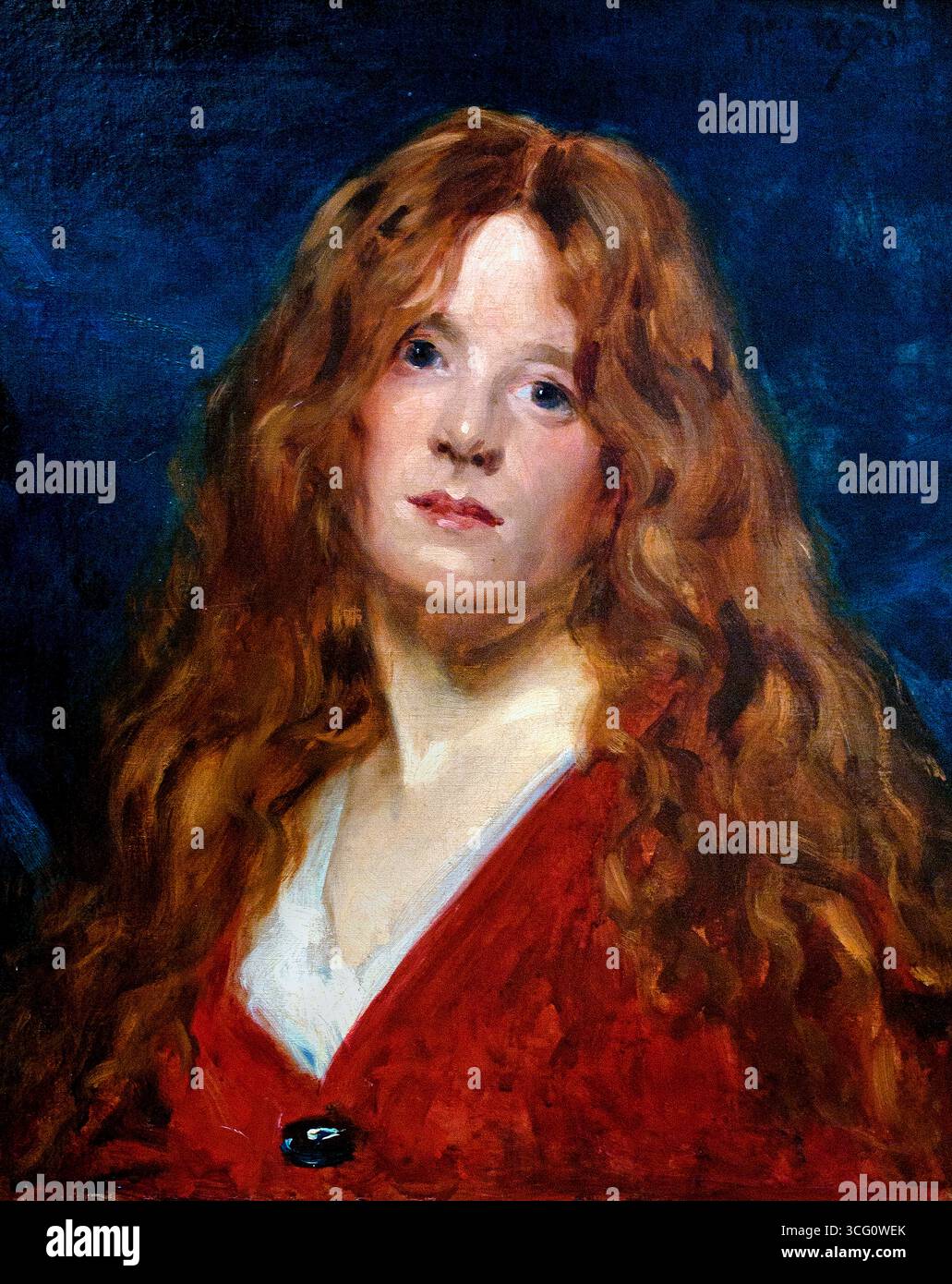 Portrait d'une rousse 1876 Carolus Duran 1837-1917 France Français Musée de Lille France. Banque D'Images