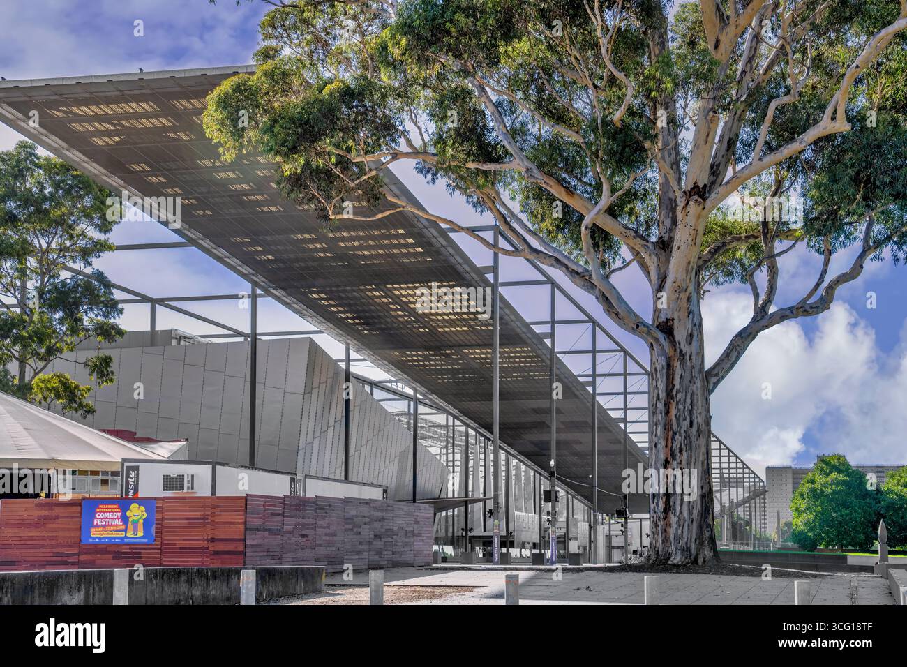 L'entrée du musée de Melbourne à Melbourne, en Australie. Banque D'Images
