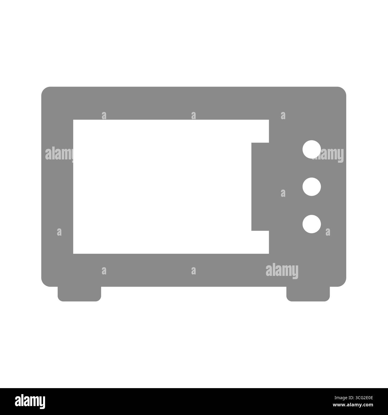 Icône vectorielle remplie de four à micro-ondes. Symbole appareil domestique. Illustration de Vecteur