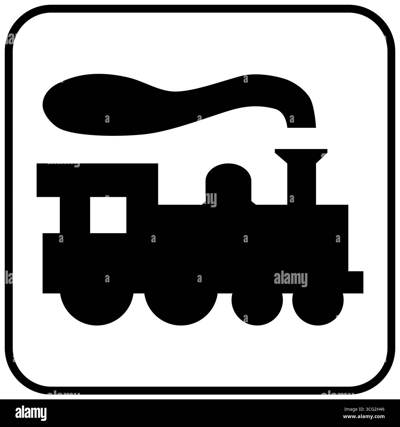 Icône de chemin de fer préservée Banque D'Images