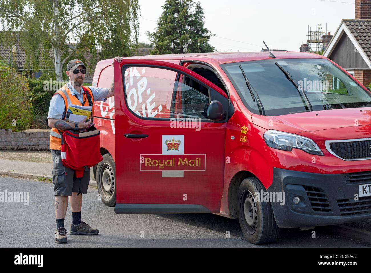 Employé postal Royal Mail Banque D'Images