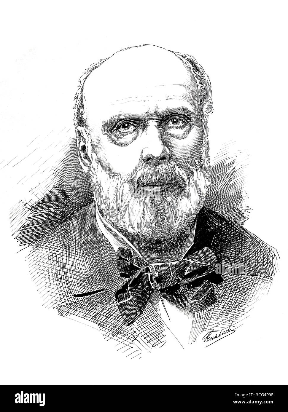 François-Judith-Paul Grevy (né le 15 août 1807, à Mont-sous-Vaudrey, département du Jura, décédé le 9 septembre, 1891, au même endroit) était un avocat et homme politique français. Il a été président de la République française de 1879 à 1887. Reproduction historique, restaurée numériquement à partir d'un original du XIXe siècle. Date d'enregistrement non indiquée. Banque D'Images