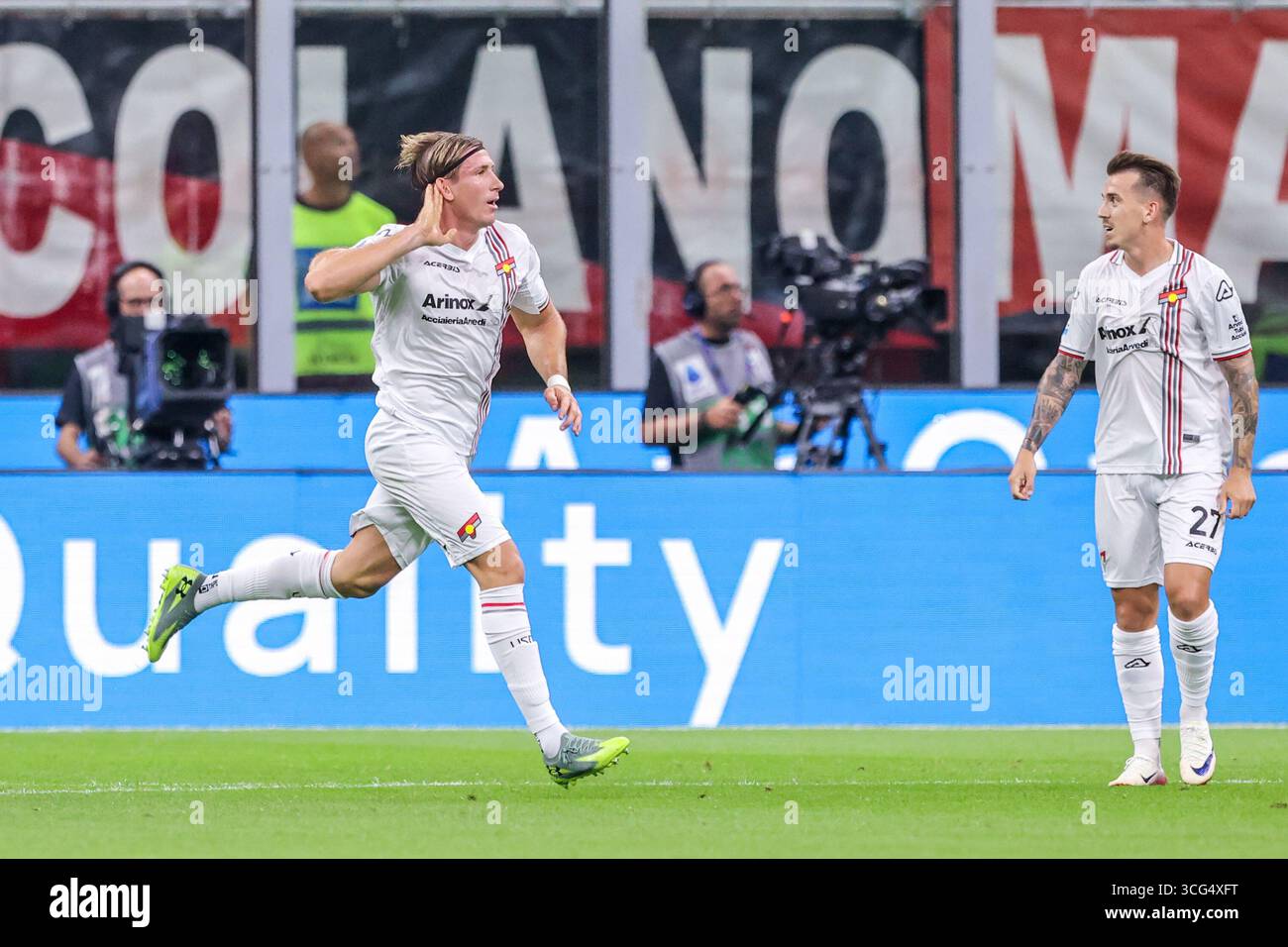 Baschirotto Cremonese but 01- pendant le match de football Serie A entre Milan et Cremonese au stade G Meazza à Milan, Italie du Nord - samedi, Banque D'Images
