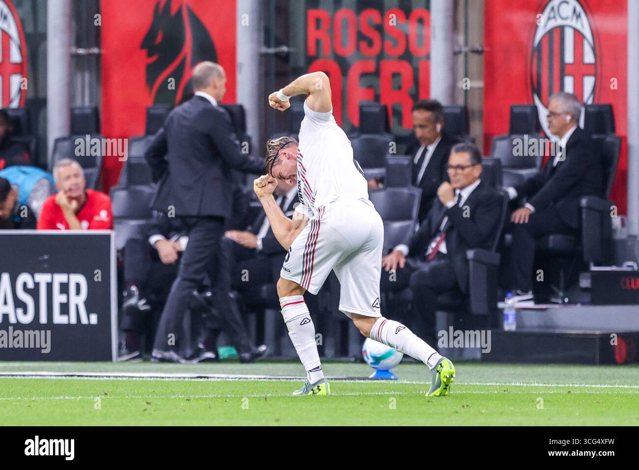 Baschirotto Cremonese but 01- pendant le match de football Serie A entre Milan et Cremonese au stade G Meazza à Milan, Italie du Nord - samedi, Banque D'Images