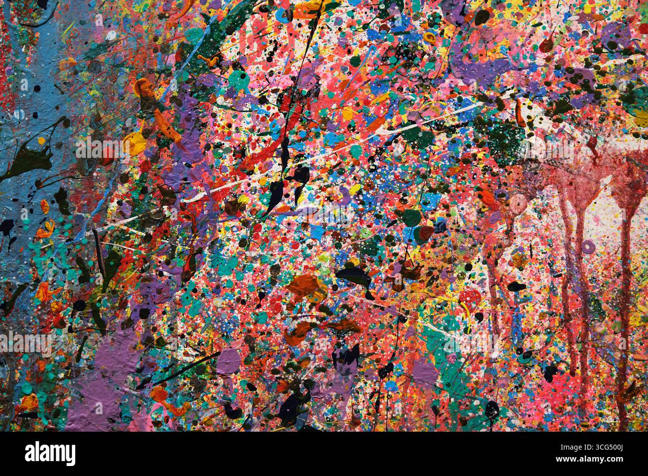 fond abstrait coloré de peinture d'éclaboussure Banque D'Images