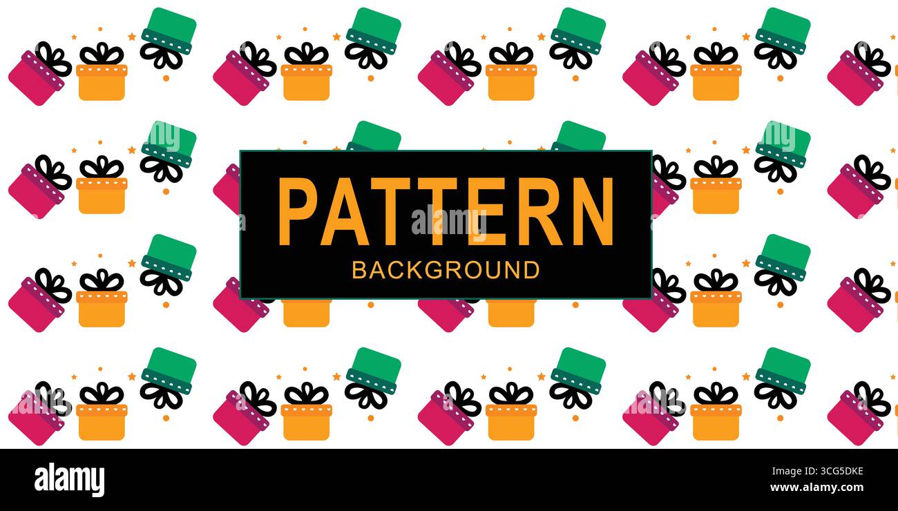 Motif d'icônes de shopping et de cadeau pour les célébrations et les événements festifs Illustration de Vecteur