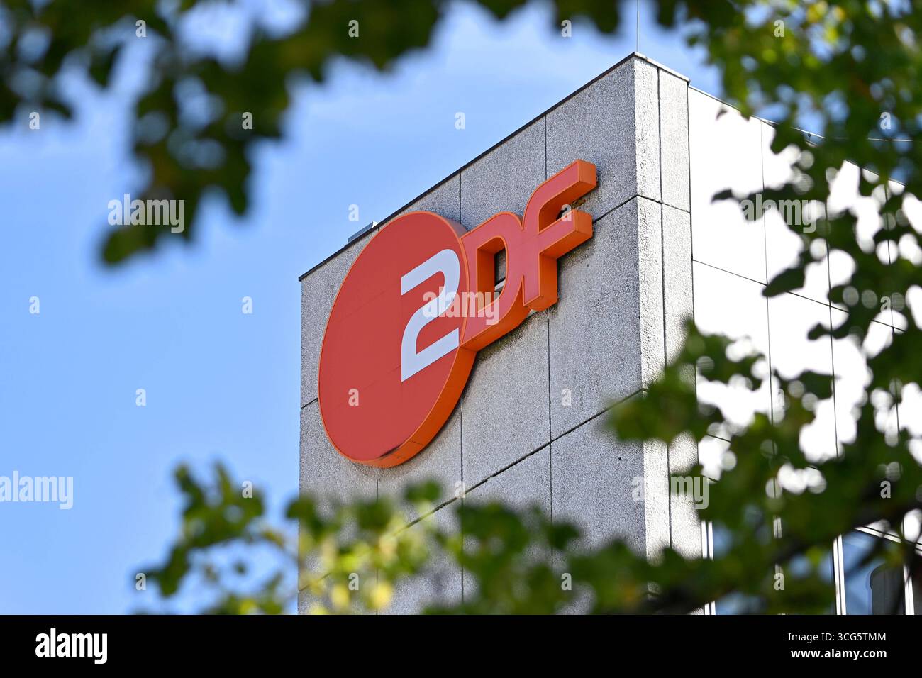 ZDF, Zweites Deutsches Fernsehen,logo, emblème,Senderlogo, *** ZDF, Zweites Deutsches Fernsehen, logo, emblème, logo de canal, Banque D'Images