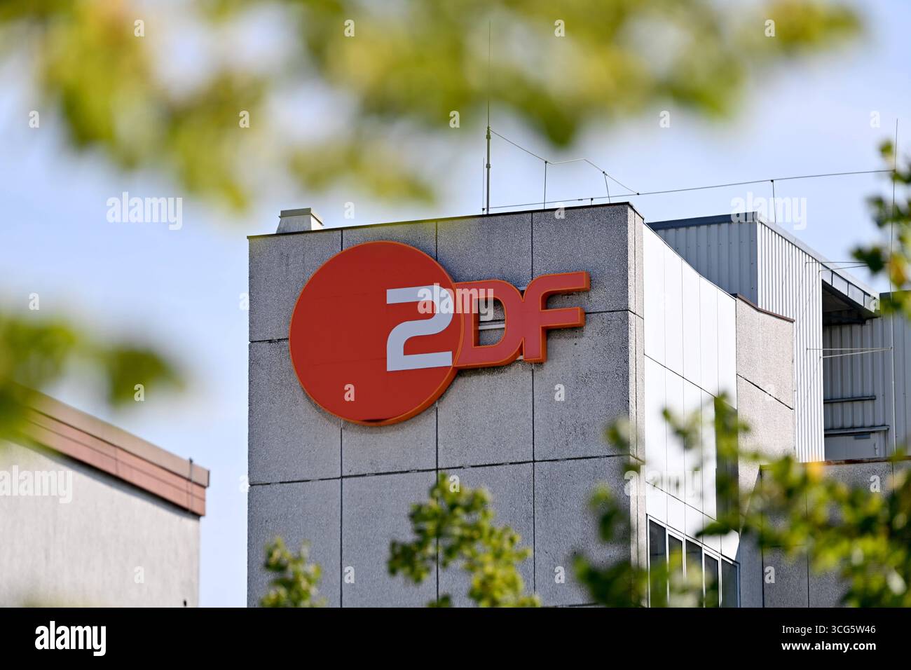 ZDF, Zweites Deutsches Fernsehen,logo, emblème,Senderlogo, *** ZDF, Zweites Deutsches Fernsehen, logo, emblème, logo de canal, Banque D'Images