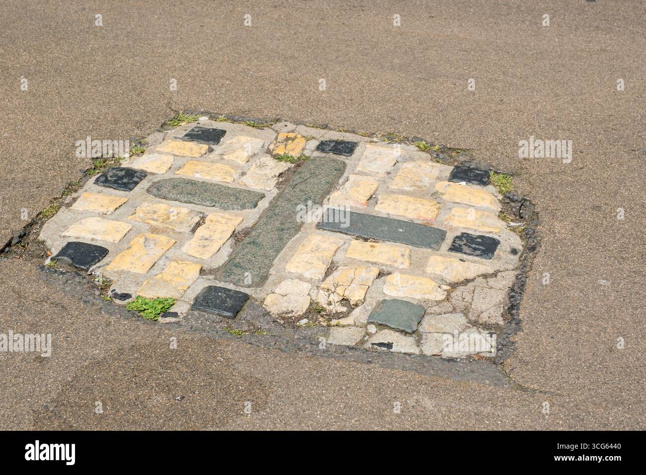 Oxford, Angleterre, Royaume-Uni Martyrs' Cross, site du martyre de Thomas Cranmer de 1555, Nicholas Ridley, Hugh Latimer, prélats de l'Église d'Angleterre. Banque D'Images