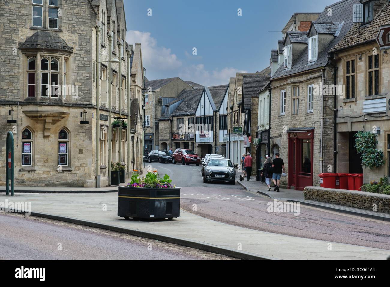 Cirencester, Cotswolds, Angleterre, Royaume-Uni, scène de rue. Banque D'Images