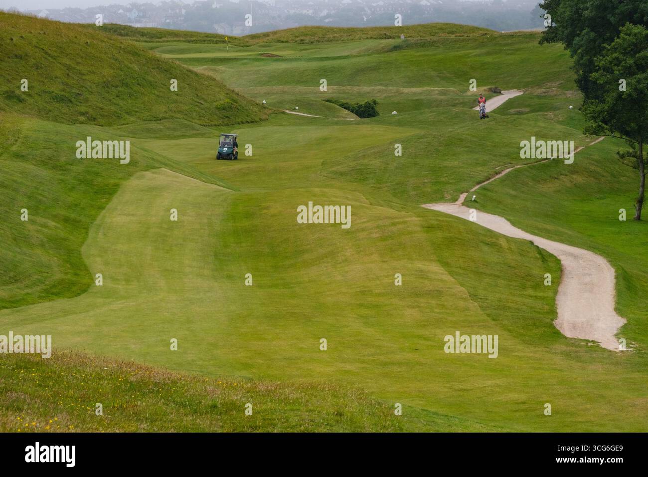 Cornwall, Angleterre, Royaume-Uni : Enodoc Golf course. Banque D'Images