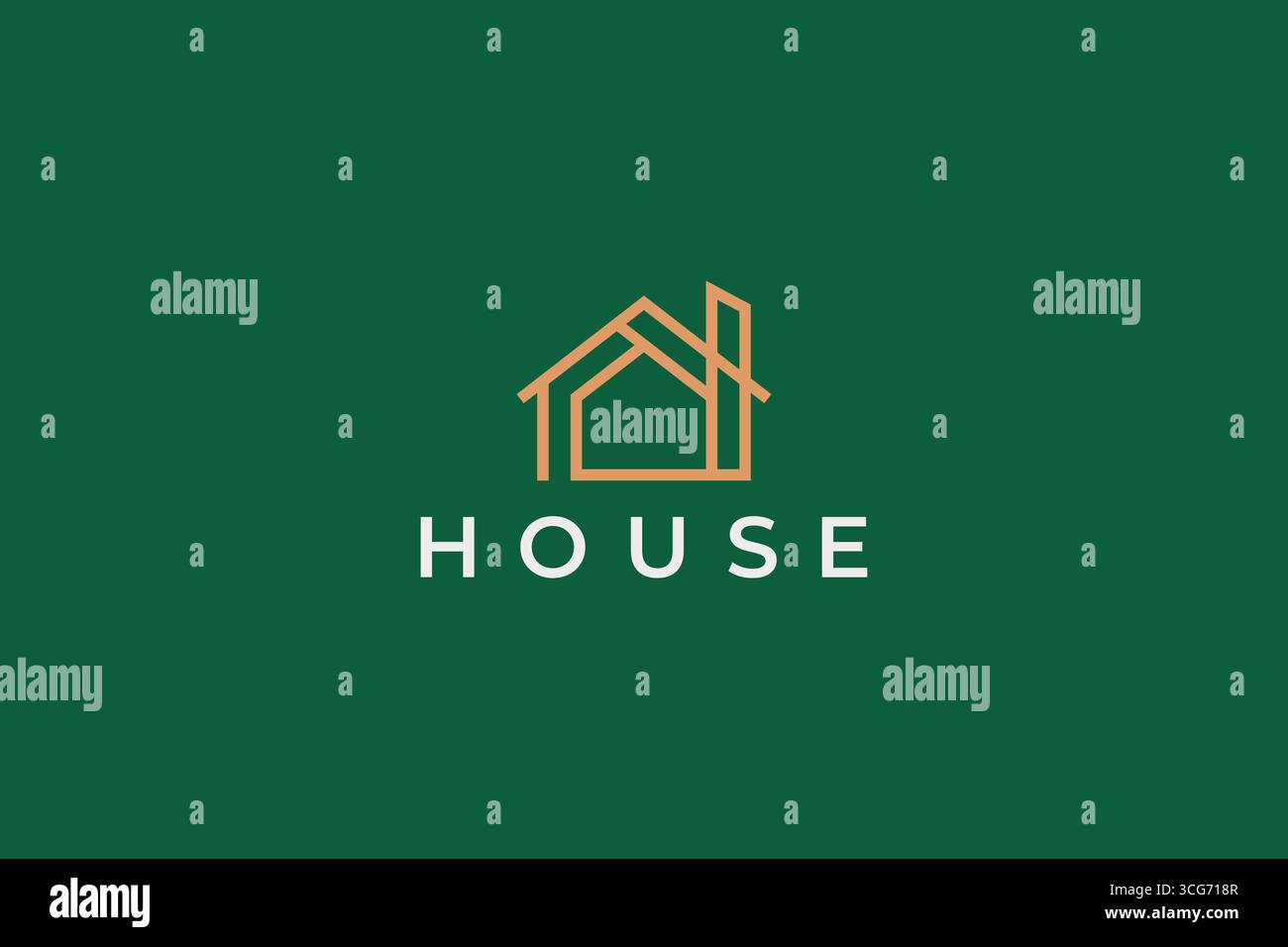 Simply logo House Cottage Business Property et Real Estate Brand Identity Illustration de Vecteur