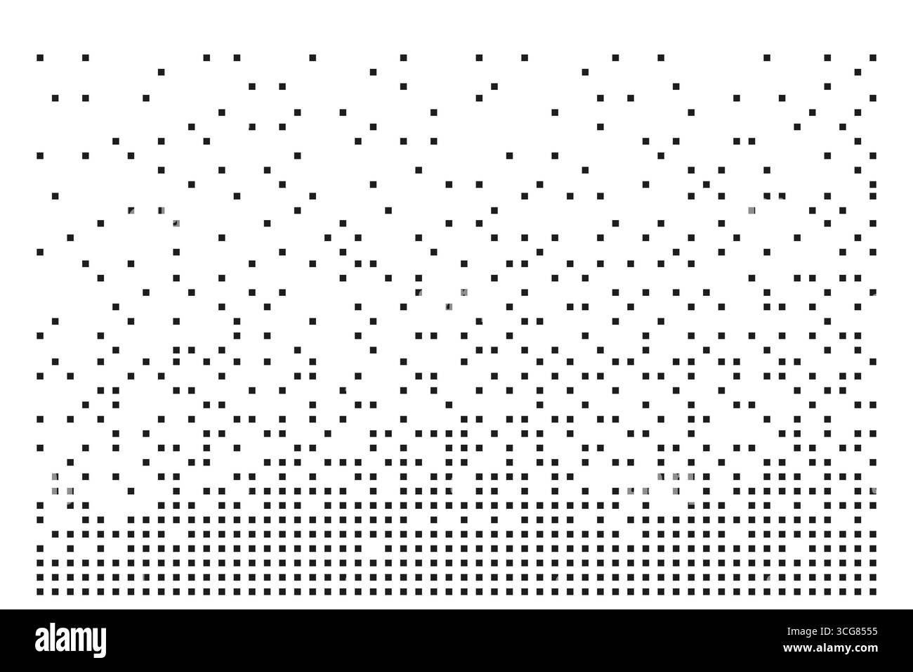 Bruit de grain de point de désintégration, effet demi-ton fondu, travail de point dispersé, grille de pixels mosaïque d'arrière-plan dispersé. . Illustration vectorielle Illustration de Vecteur