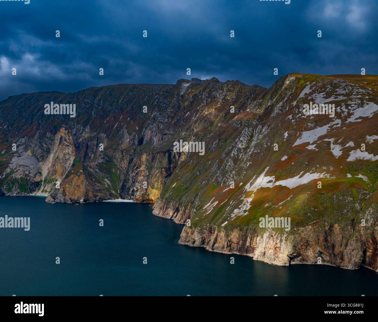 Slieve League ou Slieve Laig Cliffs County Donegal Irlande Banque D'Images