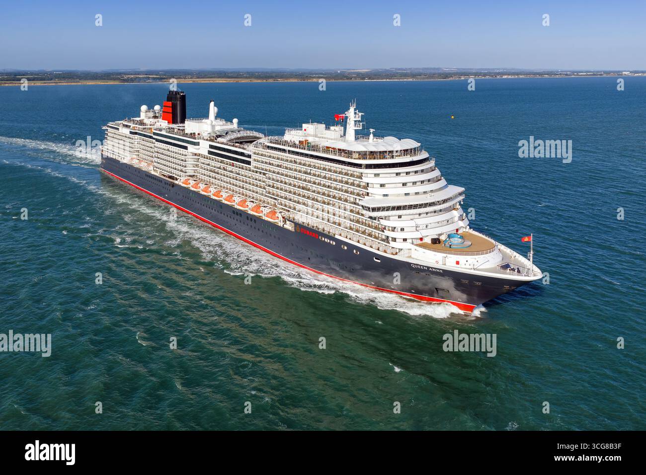 Queen Anne, un navire de croisière exploité par Cunard Line, qui fait partie de la Carnival Corporation. Banque D'Images