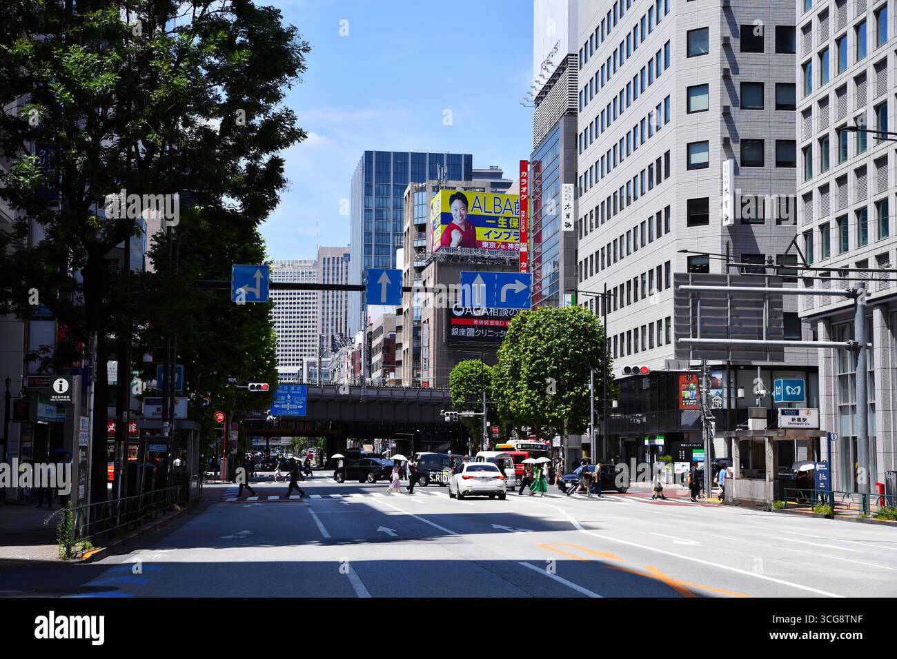 Shimbashi Station - scène de rue à Tokyo - Japon Banque D'Images