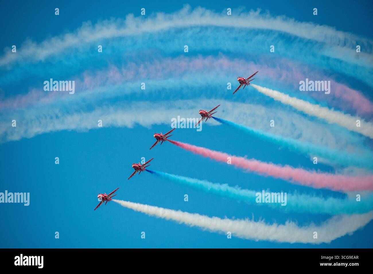 Headcorn Battle of Britain Airshow Red Arrows Banque D'Images