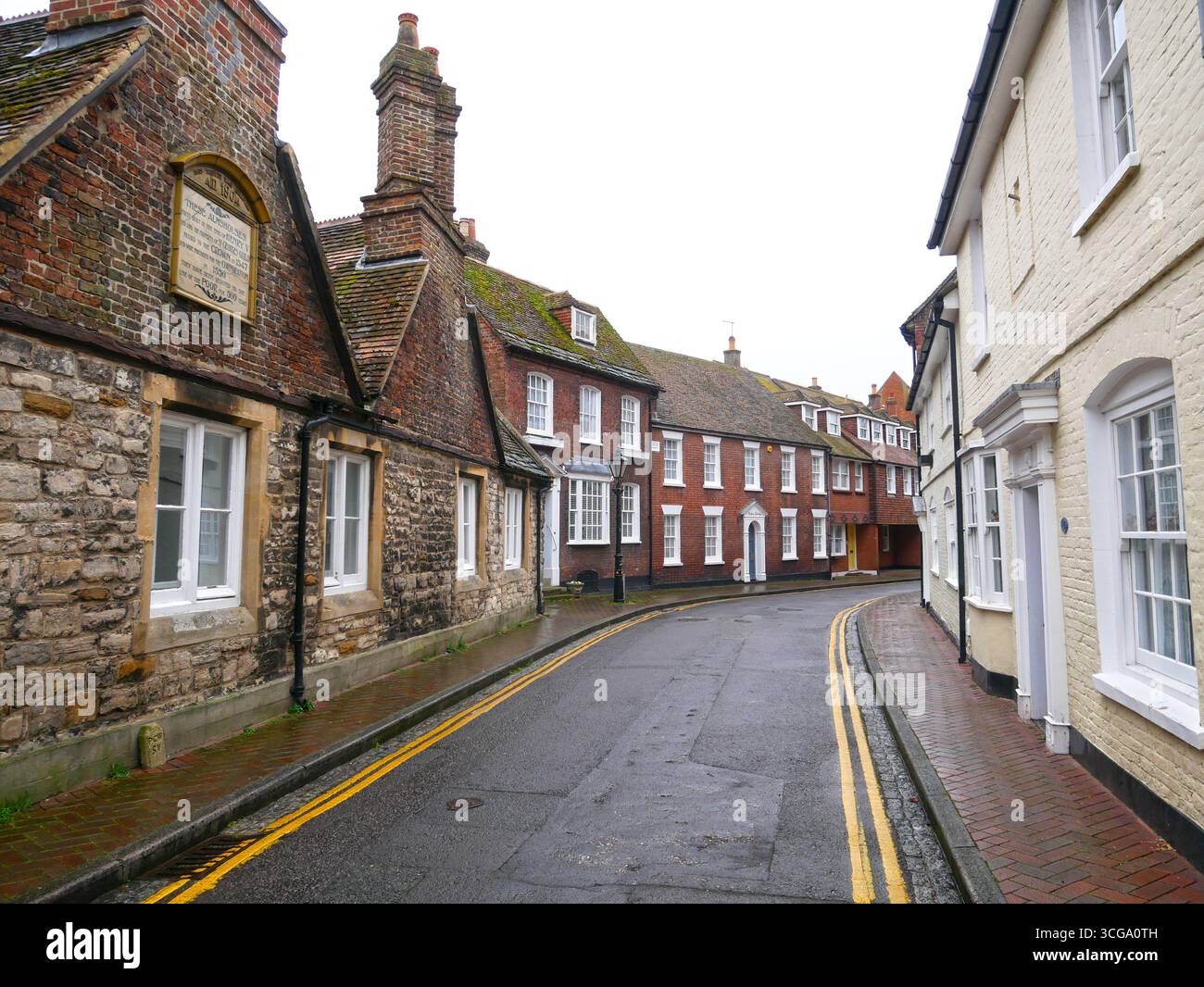 Almshouses médiévales sur Church Street à Poole dans le Dorset, Angleterre Banque D'Images