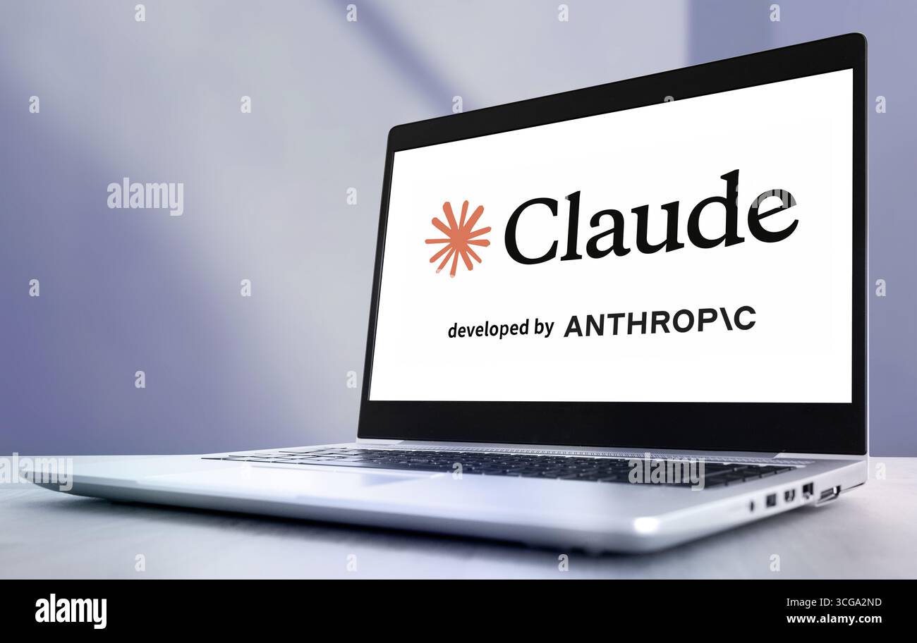 Claude ai chatbot développé par Anthropic Banque D'Images