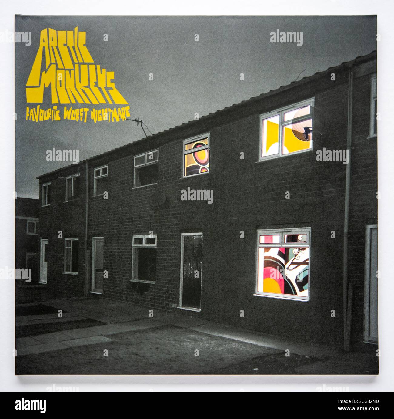 Reprise LP de Favourite Worst Nightmare, le deuxième album studio d'Arctic Monkeys, sorti en 2007. Banque D'Images Reprise LP de Favourite Worst Nightmare, le deuxième album studio d'Arctic Monkeys, sorti en 2007. Banque D'Images