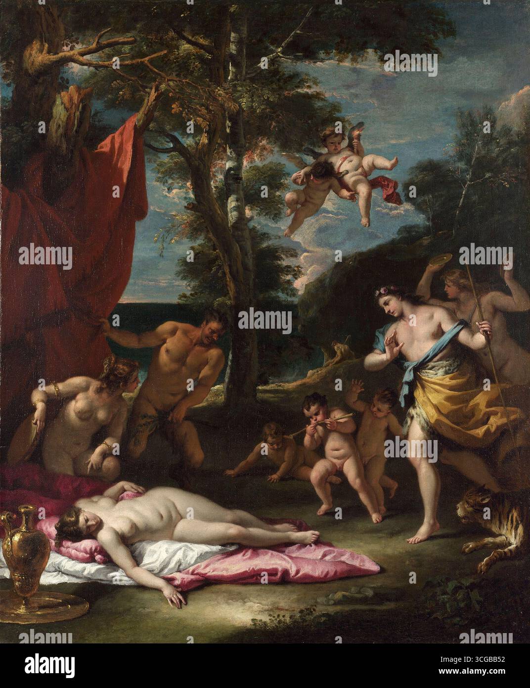 Bacchus et Ariane. Sebastiano Ricci. c. 1713. Banque D'Images