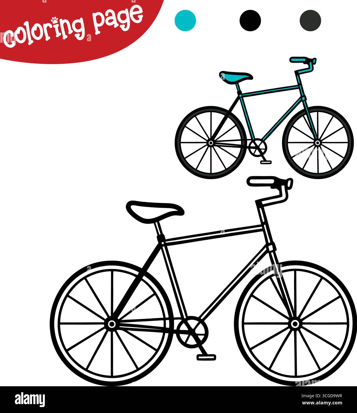 Page de livre de coloriage pour enfants | Fun Printable Activity Fiches Illustration de Vecteur